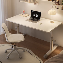 台式电脑桌可升降书桌学生家用学习写字桌子简易出租屋办公工作台
