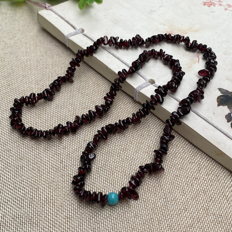 Garnet bracelet women's three-circle gravel bracelet summer ethnic style stall supply 10 yuan model wholesale Garnet bracelet women's three-circle gravel bracelet summer ethnic style stall supply 10 yuan model wholesale