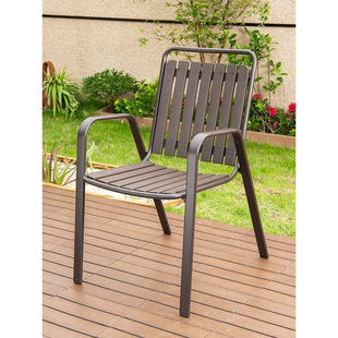 Customized Outdoor Chairs, Courtyard Household Stools, Outdoor Simple Modern Plastic Single Chairs, Garden Leisure Open-Air Cross-Border