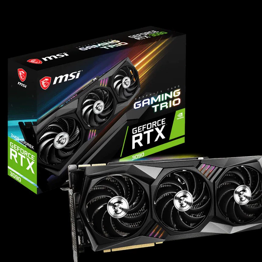 Оптовые продажи NV RTX3090 GAMING X TRIO 24G GDDR6 VGA графическая карта, поставщик с опытом