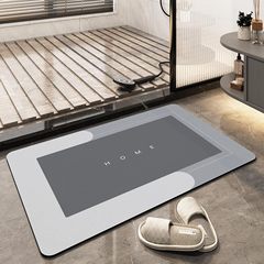 シンプルなバスルームフロアマット、吸水性と速乾性の珪藻泥フロアマット、家庭用バスルームドア滑り止めフロアマット、カスタム卸売