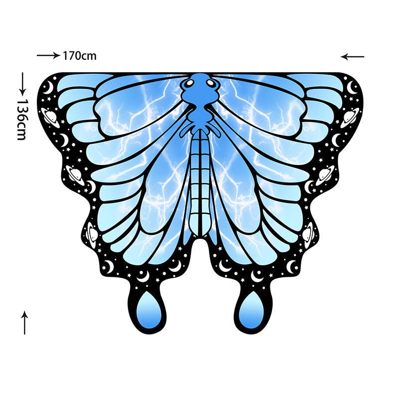 Capa giratoria con alas para danza del vientre, accesorio de cosplay, decoración estilo INS, elección de influencers para sesiones de fotos