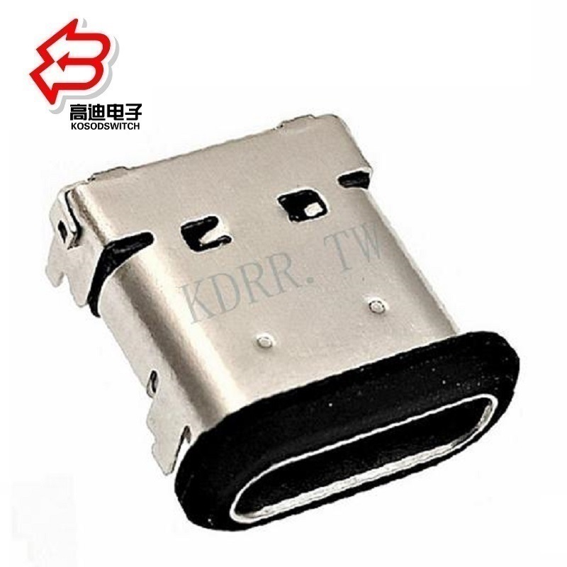 USB母座防水24P IPX8  TYPE C防水插孔24P  USB母座type c防水24P