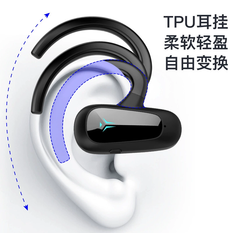 TWS-T8 Ear-hook Air Conduction Sports Business Dual-ear True Wireless Bluetooth Headset Non-in-ear Bone Conduction