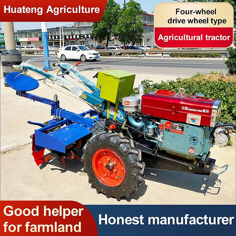 家用型柴油手扶拖拉机Hand-operated tractor 耕田农用犁地打田机
