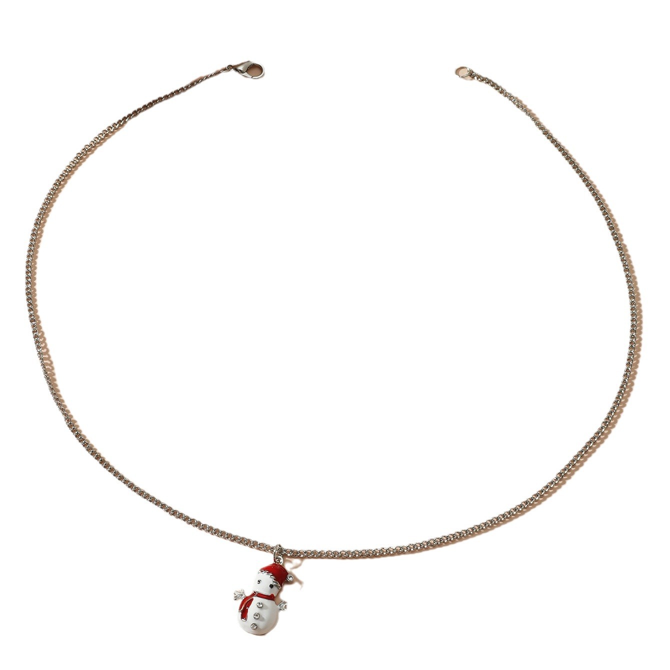 Amazon transfronteriza joyería de dibujos animados lindo goteo de aceite de color árbol de Navidad regalo de Navidad pendientes collar traje