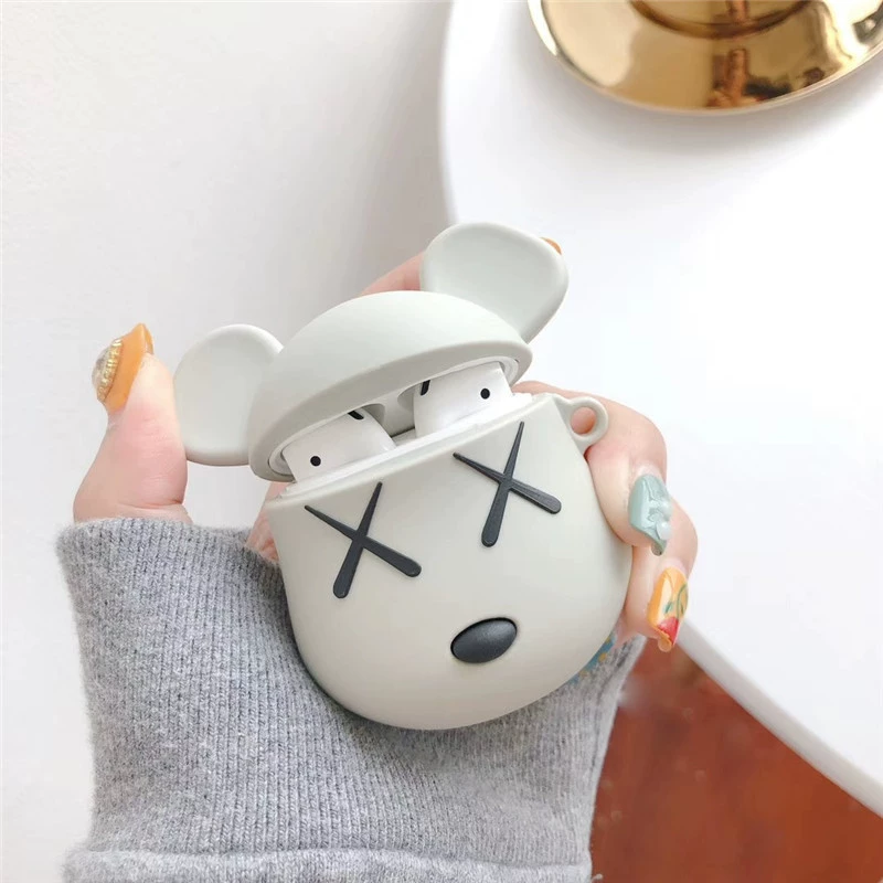 Совместимые силиконовые защитные наушники Cartoon, bluetooth, 2/, 3/, pro2