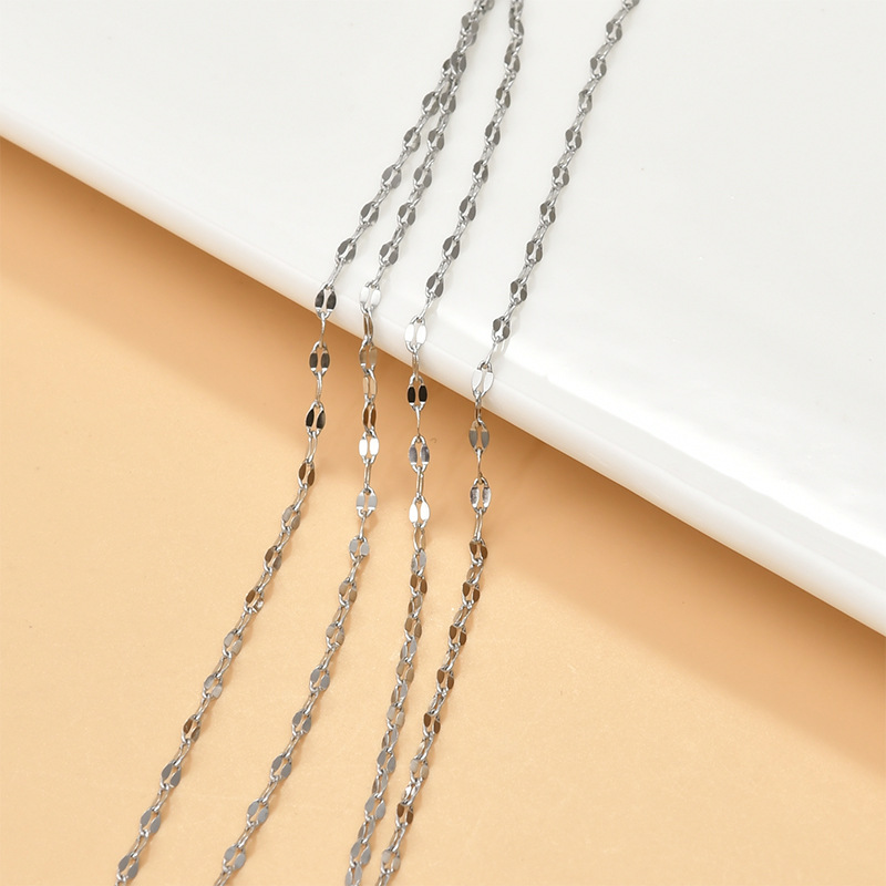 Twisted Embellishment cable chain, snake chain Chain Type 304 Stainless Steel Cable Chain Snake Chain Bracelets Jewelry Accessories