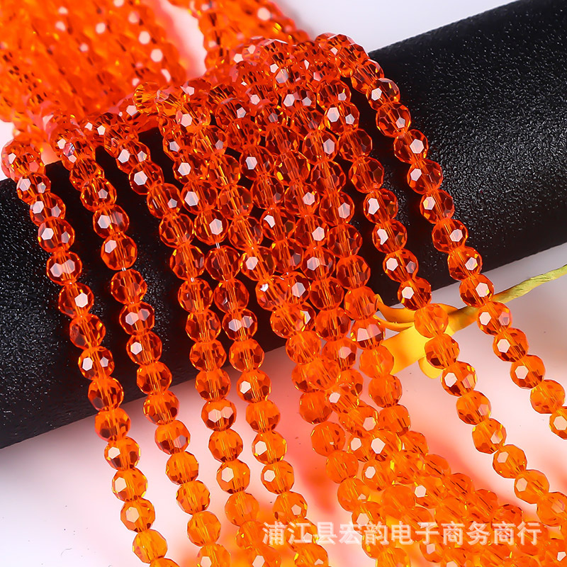 Un lote de 32 lados cuentas de tierra de cristal de color cuentas de fútbol de equipaje accesorios de ropa de bricolaje accesorios de joyería