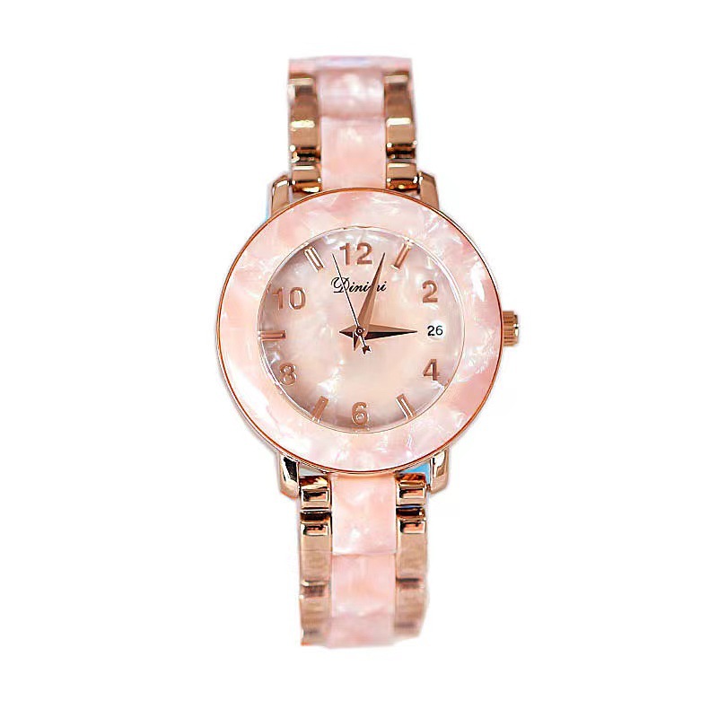 Timini Watch Women's Personalized Glasses Glue Floral Retro Watch Manufacturer Wholesale Trendy Fashion High-End Women's Watch 5