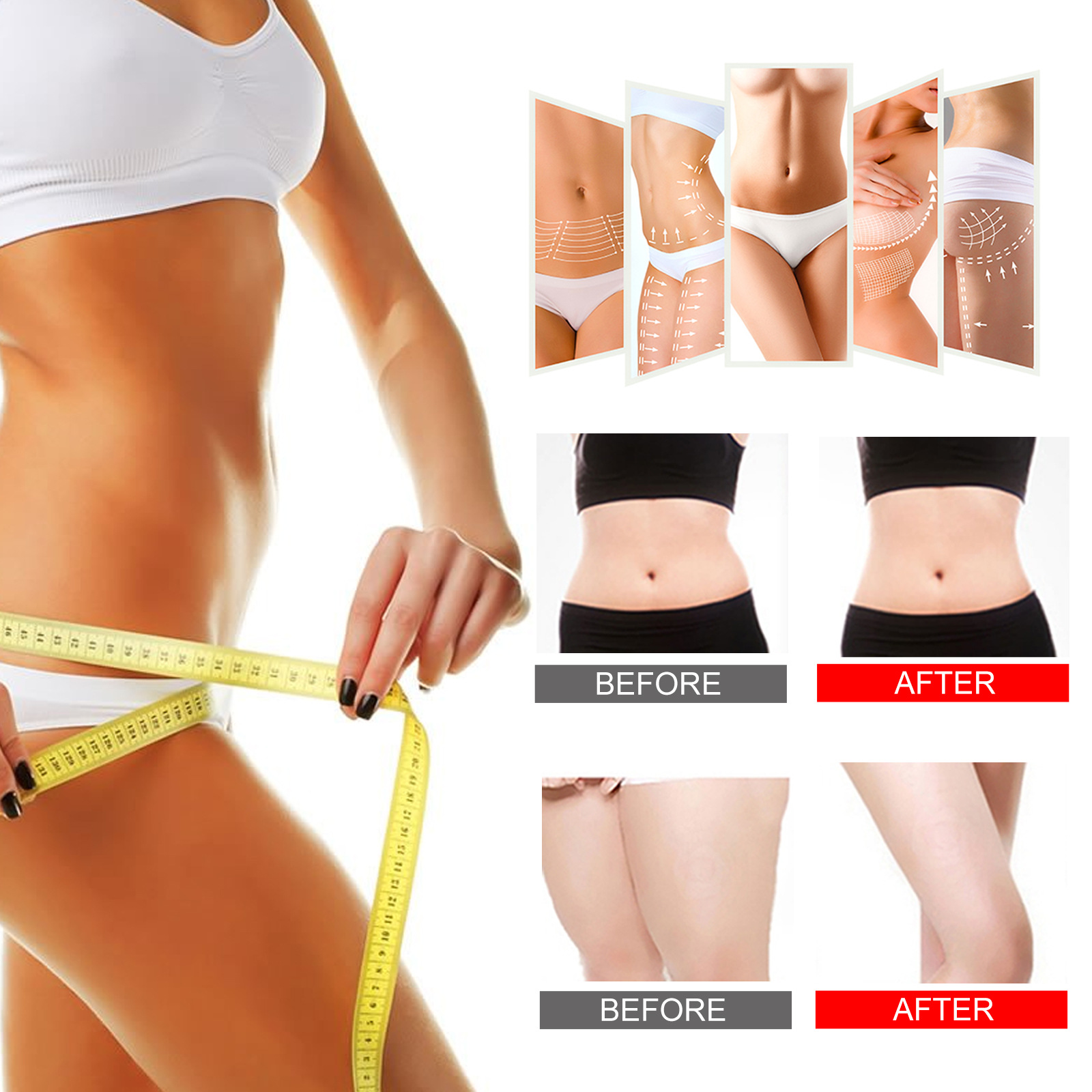 Jaysuing Body Shaping Firma a Pele para Pessoas Preguiçosas Slimming Stick Sacude Barriga Grande, Músculos das Coxas Mostram o_voghion.com