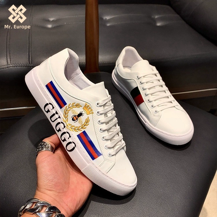 Мужские белые туфли Mr. Europe 2025, новые, из натуральной кожи, на шнуровке, плоские, универсальные повседневные кроссовки для мужчин и женщин.