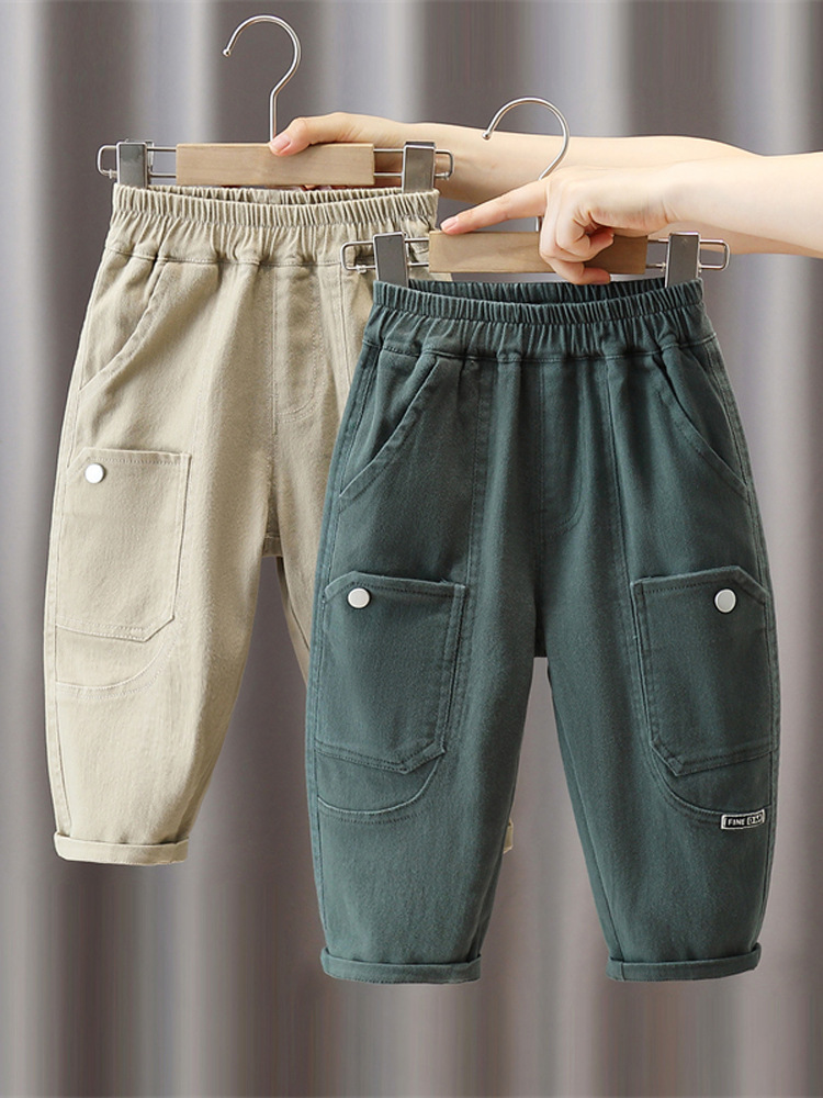 Pantalones de Otoño para Niños 5741, Nuevos Pantalones Largos de Primavera y Otoño 2026, Elegantes Pantalones Casuales de Estilo Coreano para Niños image 2