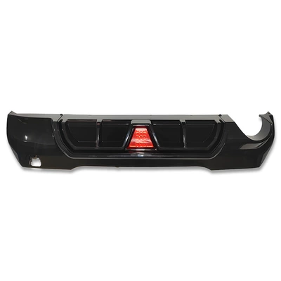 Fixed wind wing (19-23) F40 Racing Rear Lip - single-sided-single-outlet-illuminated-black