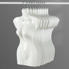 模特片半身塑料模型汉服悬挂衣架厚实耐用泳衣模特衣架衣服展示架