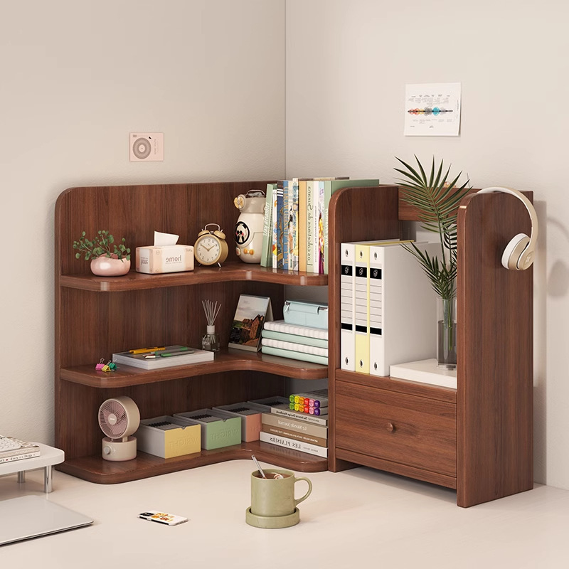 Desktop Bookshelf Storage Rack Desk Corner Storage Rack Office Desk Layered Storage Rack Household Simple Bookcase
