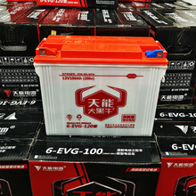 宁波天能大黑牛电瓶6EVG100型三轮车新能源叉车平车100AH蓄电池