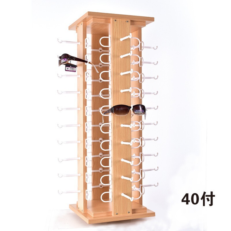 New Style Glasses Display Stand, Sunglasses Stand, Creative Rotating Floor-Standing Stand, Wooden Painted Sunglasses Display Shelf New Style Glasses Display Stand, Sunglasses Stand, Creative Rotating Floor-Standing Stand, Wooden Painted Sunglasses Display Shelf