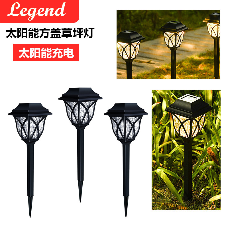Solar Outdoor Garden Light Home Waterproof Colorful Garden Induction Lawn Light Landscape Decorative Atmosphere Plug Light