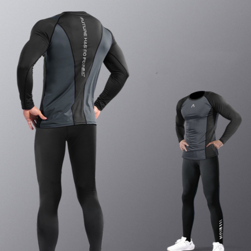 Camisa deportiva para correr, camisa de velocidad para hombres, camisa de base de cuello redondo, camisa elástica, camisa de entrenamiento deportivo, camisa de montaña de fitness