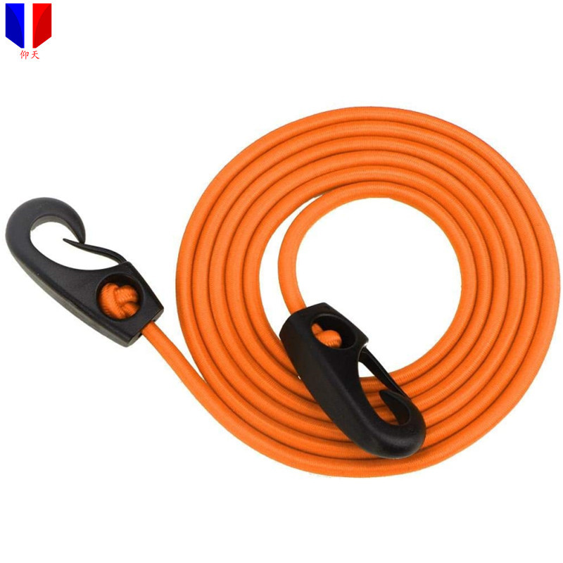 皮艇单绳牵引绳 双端塑料钩式安全绳 皮划艇弹力绳 皮划艇配件