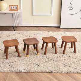 小凳子家用实木小圆凳茶几小板凳居家用小木凳橡木矮凳换鞋小椅子