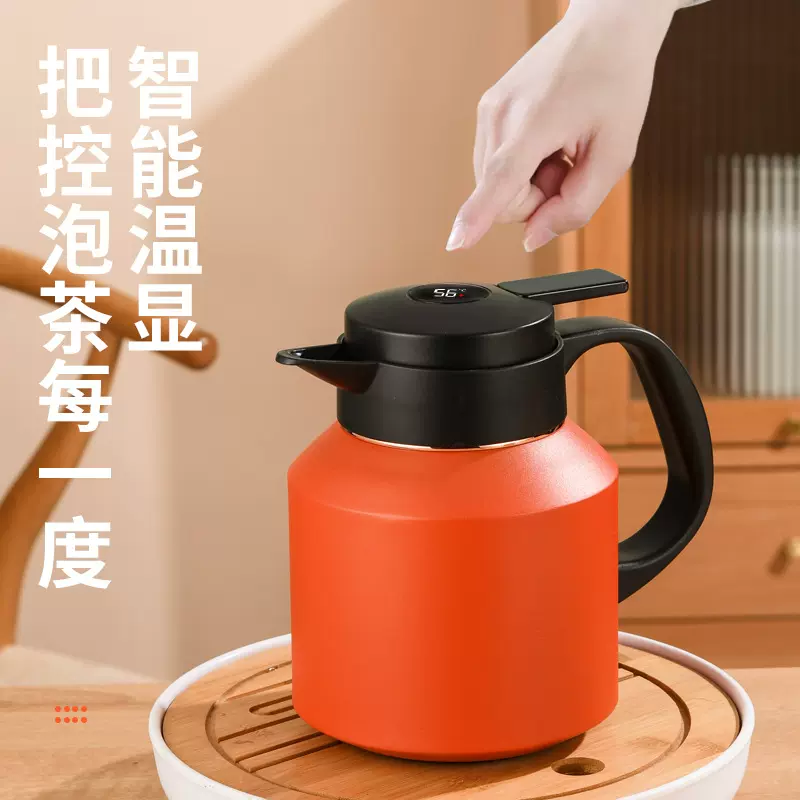 1.2L焖茶壶不锈钢老白茶闷泡壶显温保温水壶大容量厂批发保温瓶