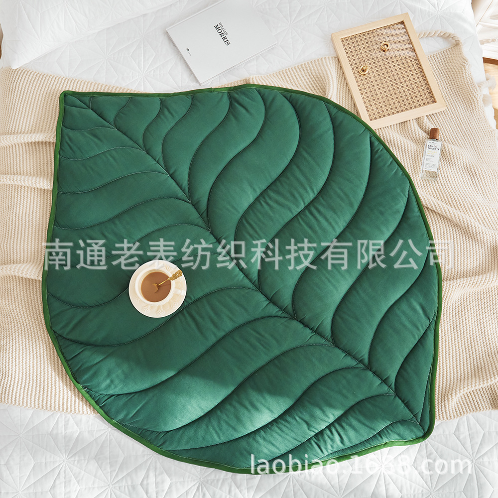 欧美外贸家纺跨境亚马逊速卖通wish床上用品异形毯树叶毯儿童盖毯