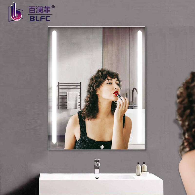 Smart Bathroom Mirror Explosion-Proof and Anti-Fog Modern Simple Bathroom Mirror Headlight Can Be Customized Hotel Bathroom Wall Mirror