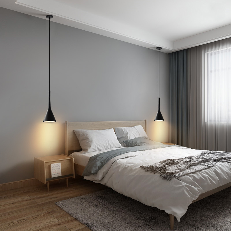 Bedside Chandelier Modern Simple Bedside Lamp Internet Popular Nordic Minimalist Bedside Lamp Dining Room Lamp Bar Long Line Small Chandelier