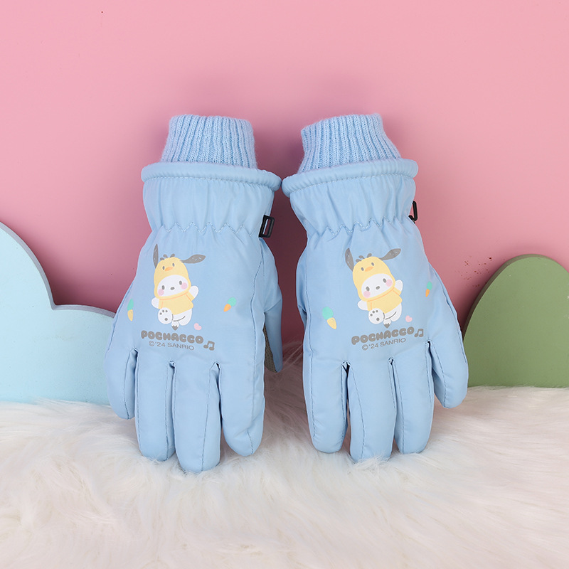 3-17 Niños de mediana edad niños gruesos a prueba de frío a prueba de agua a prueba de viento antideslizante y caliente para jugar con guantes de sedro para esquiar en invierno