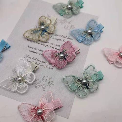 Fairy Butterfly Hair Clip Female Internet Celebrity Braided Hair Back of Head Baby Side Adult Girls Girls Class Gift Accessories