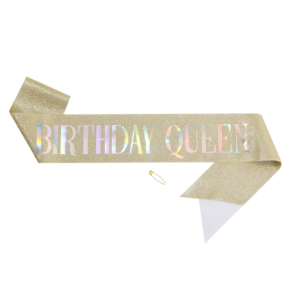 45g Weight Etiquette Belt Event & Party Supplies 1 Piece Quantity Birthday Occasion Birthday Festival Letter Pattern Simple Style Style Birthday Simple Style Letter Cloth Birthday Etiquette Belt 8