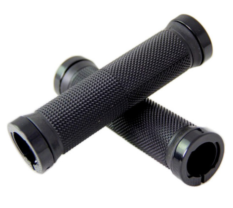 Bicicleta bicicleta de montaña cubierta del manillar mango secundario color aleación de aluminio cerradura bilateral cubierta del manillar mango secundario cubierta del manillar de goma antideslizante