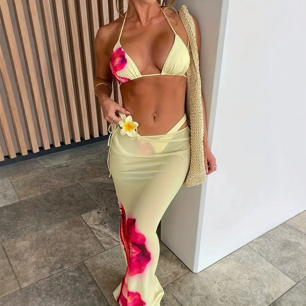 Split swimwear Sexy hydrolate bikini, backless design, lifting effect — 2-piece, multiple colors