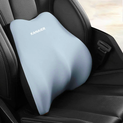 Headrest, Support Memory Foam Lumbar Cushion Neck - sky-blue-lumbar-support