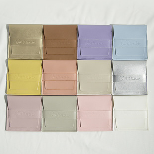 Factory Direct supply Flip gift imitation leather PU jewelry jewelry packaging bag button bag necklace ring storage bag