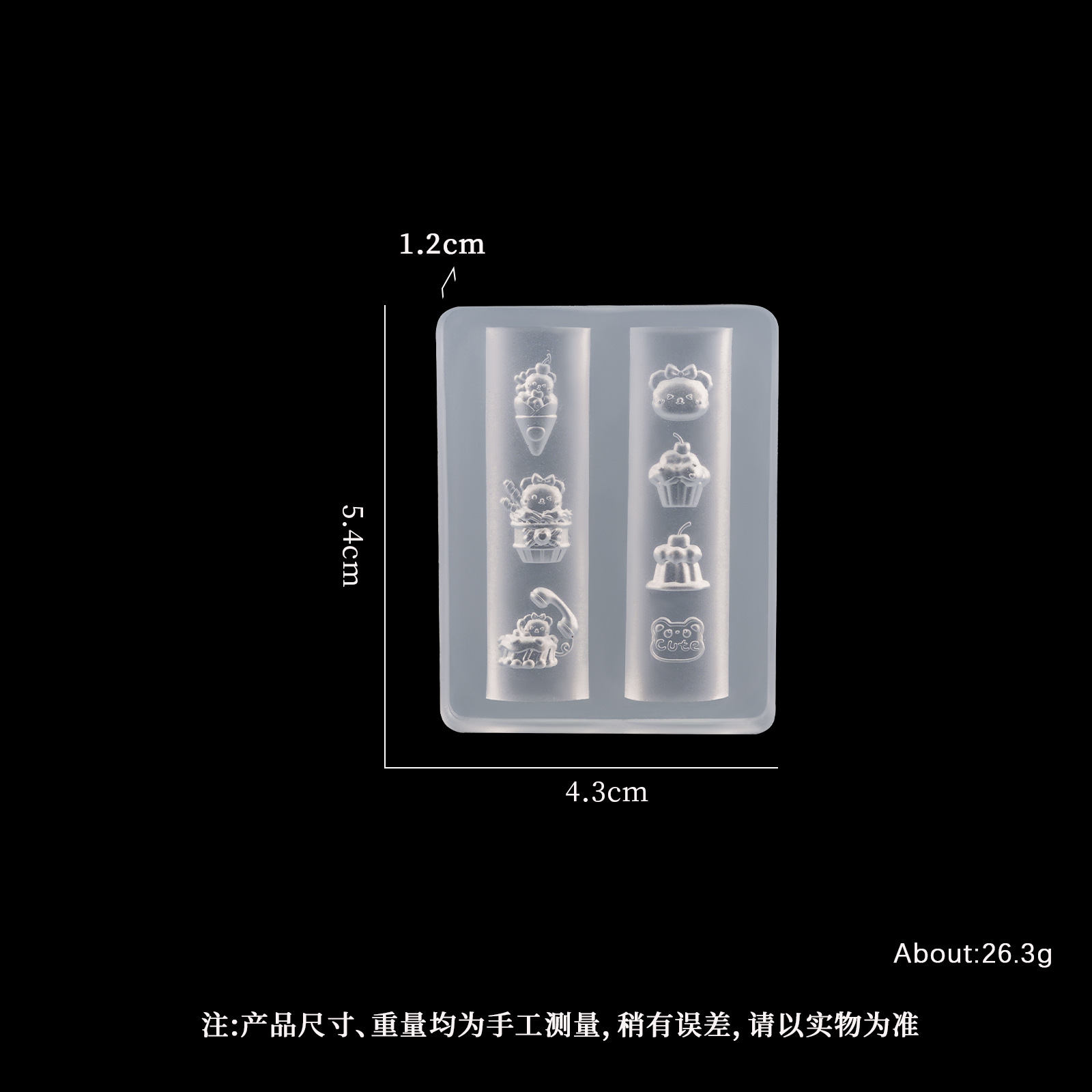 Nail Art 3D Molde de silicona suave Herramientas de tallado Bowknot Nail Art Relieve Joyería de epoxi Nail Art Molde de silicona