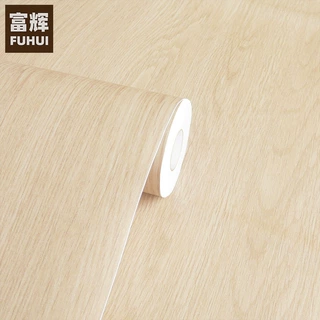 特厚pvc木纹墙纸装饰贴膜韩国自粘阻燃波音软片展柜展会翻新贴纸