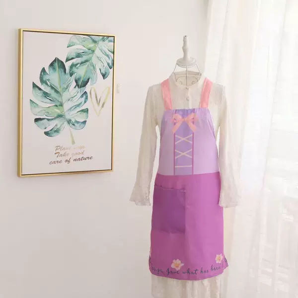Purple apron