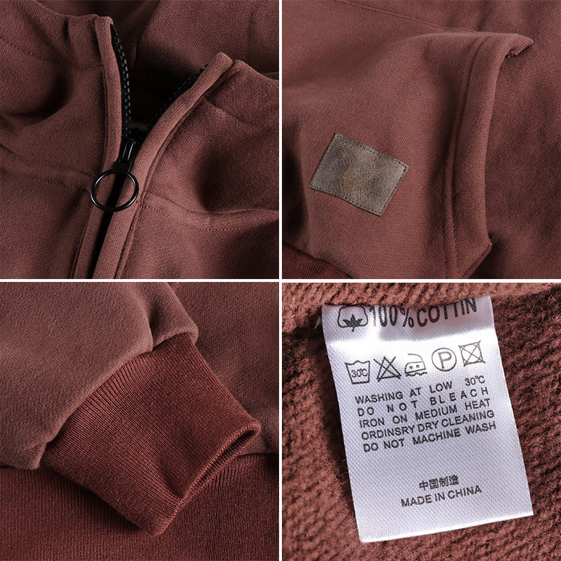 Giacca da ragazzo semiaperta alla moda e casual, felpa con cappuccio spessa da uomo, trendy_voghion.com