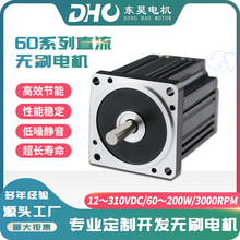 直流无刷电机12V24V/60W/3000RPM有无感霍尔静音永磁马达厂家定制