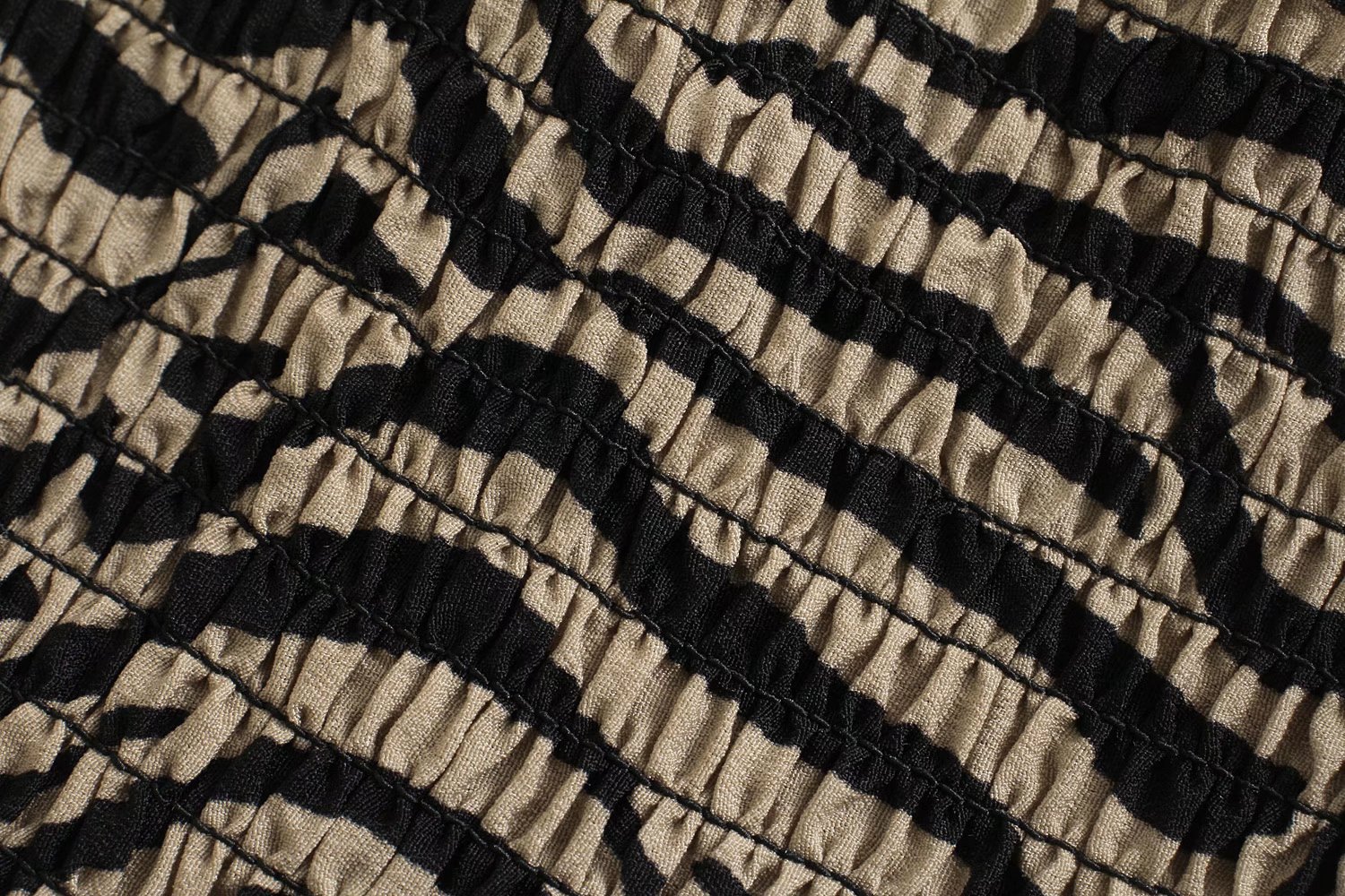 Halter-Neck Zebra Print Waist Dress NSAM109995