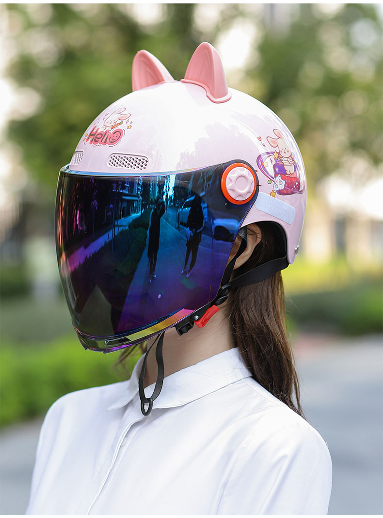3C Certified Helmet Summer Universal Half Helmet Adult Double Lens