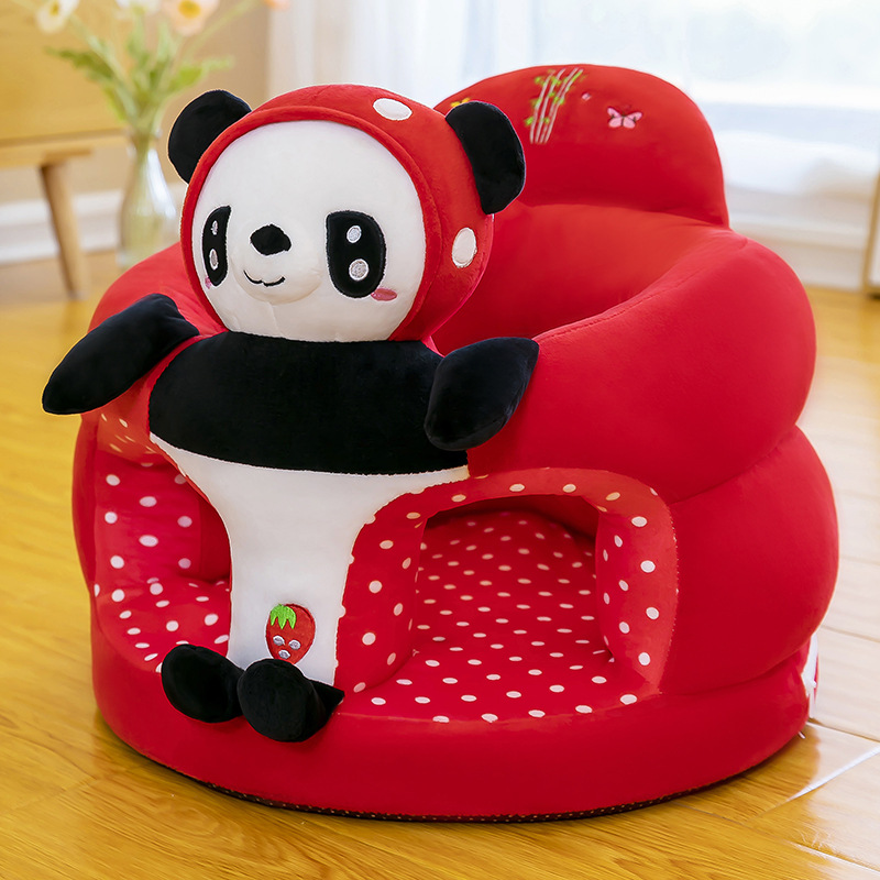 Asiento de bebé anti-caída juguetes de peluche anti-rollback dibujos animados bebé aprendiendo a sentarse en un pequeño sofá al por mayor artefactos mágicos para niños