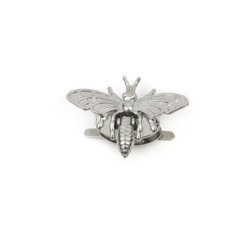 En stock metal abeja bloqueo bolso accesorios giro bloqueo fundición aleación de zinc abeja hardware bloqueo