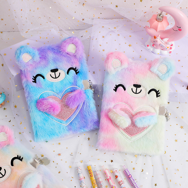 Cartoon plush laptop for students