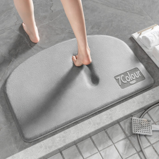 Toilet Floor Mat Absorbent Door Mat Bathroom Door Entrance Quick-drying Foot Mat Toilet Anti-slip Mat Toilet Carpet