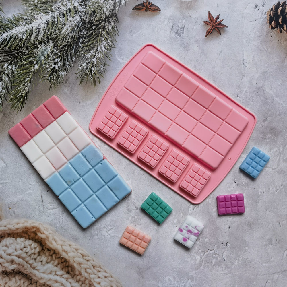 Tamaño waffle chocolate 366 pastel molde de silicona gelatina molde de torta pan herramientas de horneado