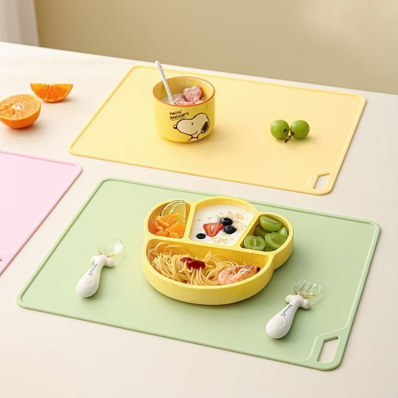 大型子供用シリコン製プレースマット、ペット、小学生、幼児、パソコンデスクマット、作業用、生地こねマット、滑り止め|undefined